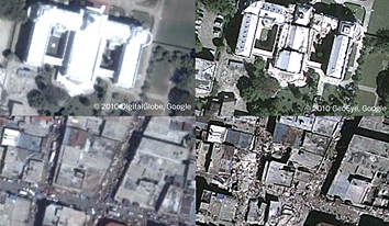 Imagens do sismo de Port-au-Prince