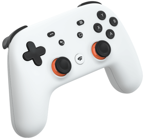 Comando de jogos do Stadia.