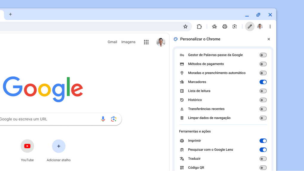Uma nova forma de personalizar a sua barra de ferramentas