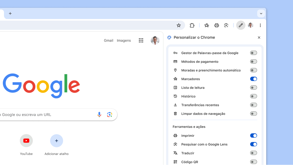 Uma nova forma de personalizar a sua barra de ferramentas