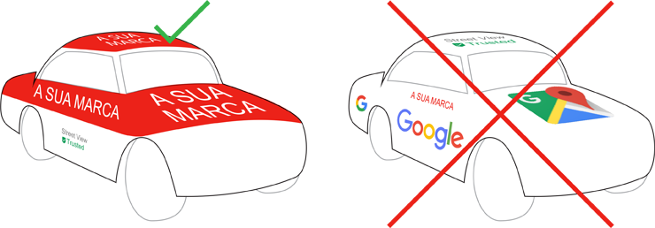 Imagem da marca no veículo